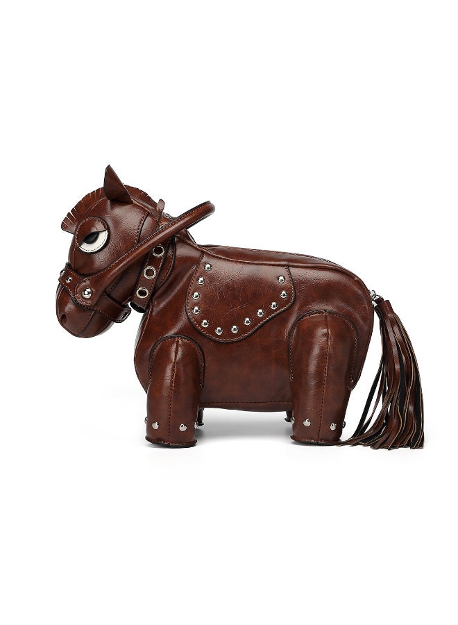 Ciara Sweet and cool, hot girl style, personalized and creative, pony-shaped bag, messenger bag, niche design - Image 1