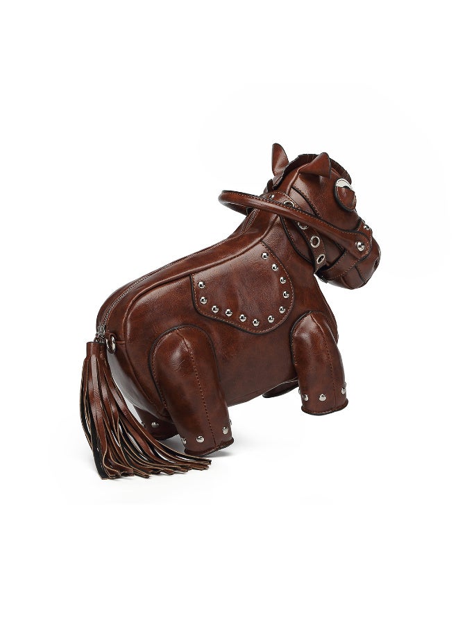 Ciara Sweet and cool, hot girl style, personalized and creative, pony-shaped bag, messenger bag, niche design - Image 3