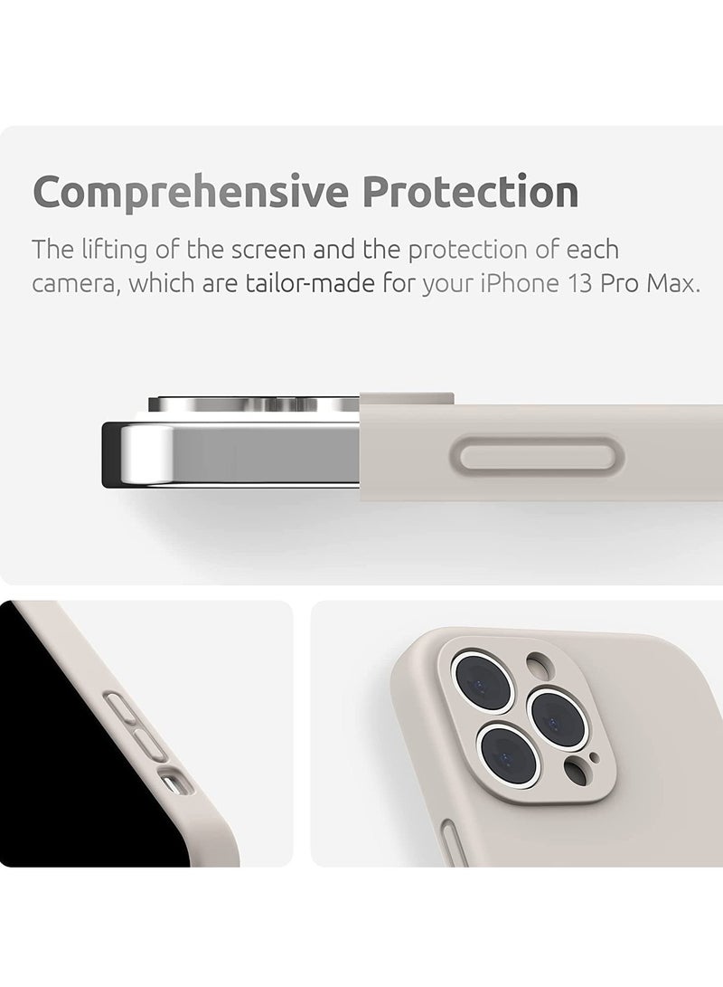 ELTRAZONE Silicone Case Compatible with iPhone 14 Pro, Soft Liquid Gel Rubber Cover Shockproof Bumper Anti-Scratch Anti-Fingerprint Anti-Drop Slim Cover (Not Original) (iPhone 14 Pro, White) - Image 2