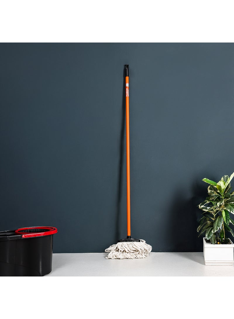 Royalford Royal Bright Professional Mop Medium Handle 120 Cm Premium Quality Material Made In Turkey Multicolor Assorted 2kg - Image 2