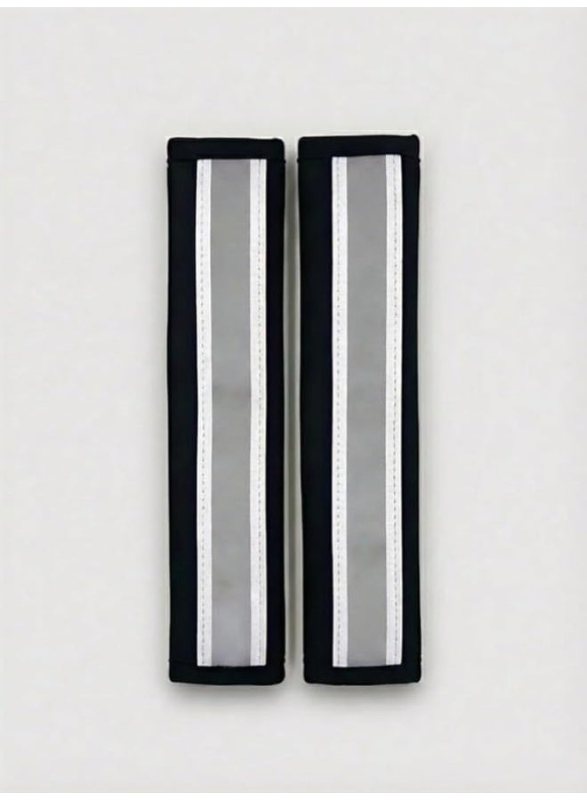 عام غطاء حماية حزام مقعد السيارة، قطعتان، مناسب لجميع أنواع السيارات (رمادى) - Image 2