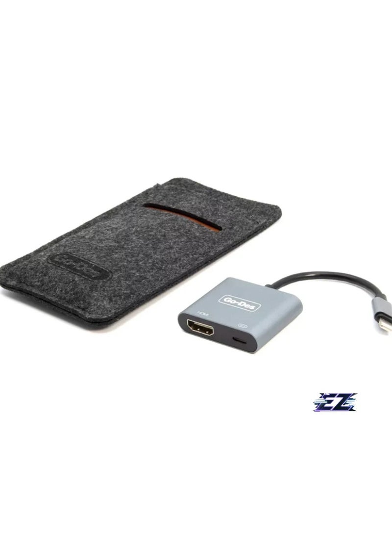 2 in 1 Dual Output Video Converter GD-8285 – HDTV + Lightning Adapter for Seamless Streaming and Display Expansion