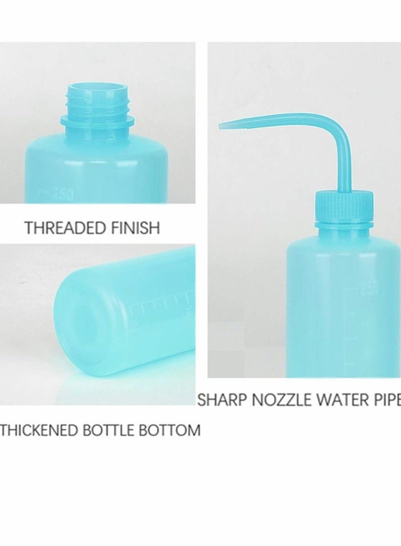 SYOSI Squeeze Washing Bottle 2 Pcs Succulent Watering Bottle Blue Water Squirt Irrigation Bottle Squeeze Sprinkling Can Plastic Wash Plant Bottle 250ml - Image 3