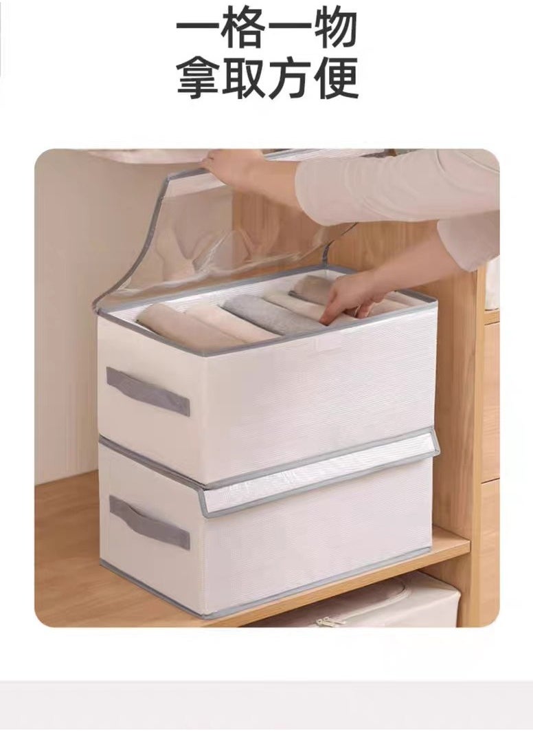 Generic Foldable clothes and trousers organizer with a 9-section lid  - Image 5