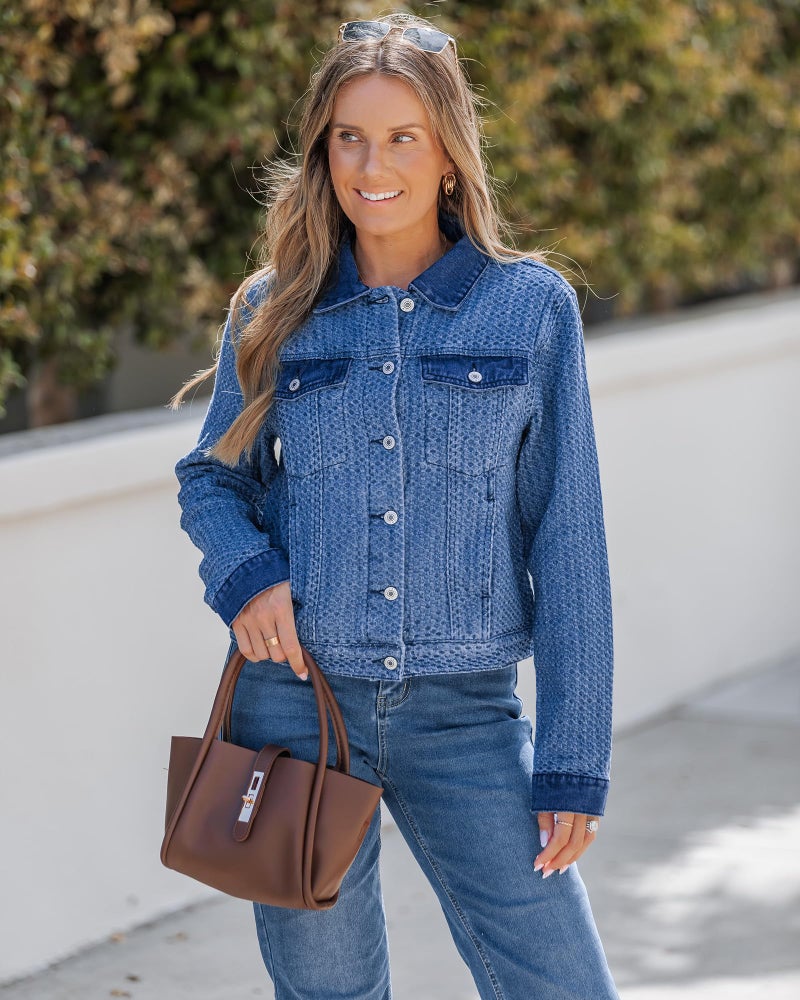 luvamia Womens Fall Jackets Womens Jackets Casual Jacket Women Classic Blue Jean Jacket for Women Denim Classic Blue Size Medium Fits Size 8-10 - Image 3