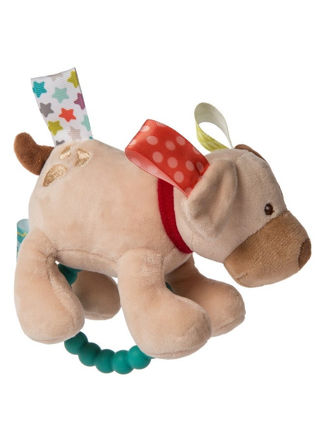 Taggies Soft Baby Rattle With Teether Ring 6Inches Buddy Dog - Image 3