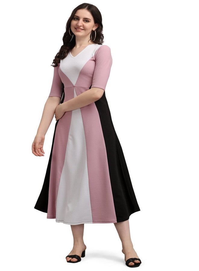 PURVAJA Women's Maxi Empire Waist Dress (Lucy-416-LV-BL-XL_Light Violet_XL) - Image 1