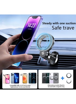 MagSafe Car Mount  Magnetic Phone Holder for Car, Air Vent Friendly Hook, Strong Magnet, One-hand Operation, 360° Rotate, for Galaxy S24 Ultra/iPhone 15 Pro Max/MagSafe Case - view 5