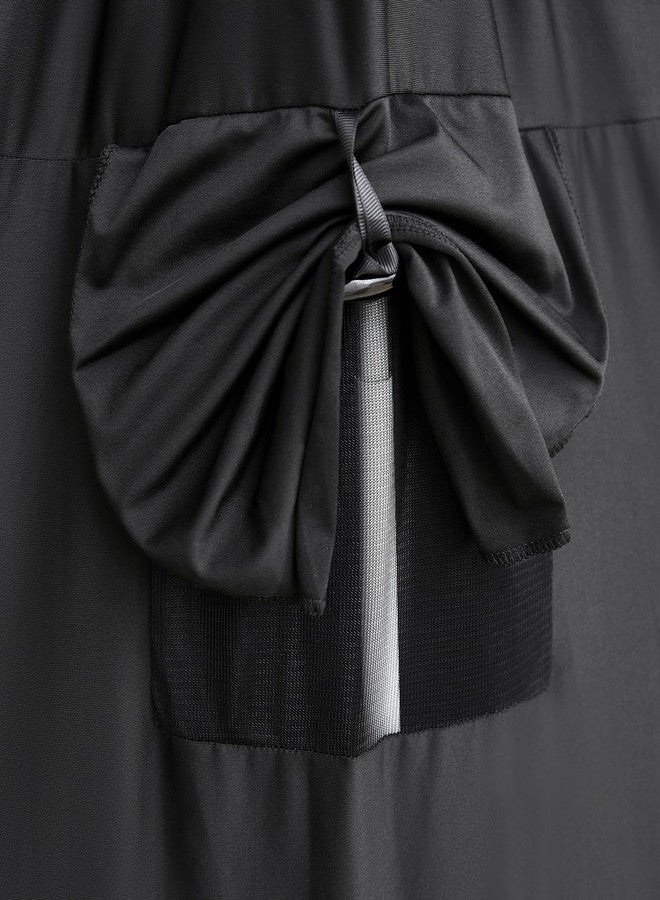 Mengersi Blackout Sleep Tent Crib Tent with Canopy Frame for Toddlers,Crib and Pack N Play Bed Blackout Cover Baby Sleep Tent,Travel Tent Canopy Portable Privacy Tent (Black) - Image 4