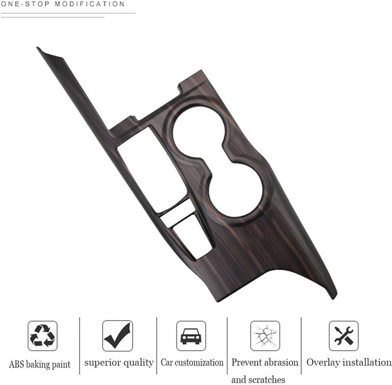 Boltry ABS Engineering Plastics Gear Box Trim for Toyota Camry LE SE TRD 2018-2021 (Mahogany) - Image 3