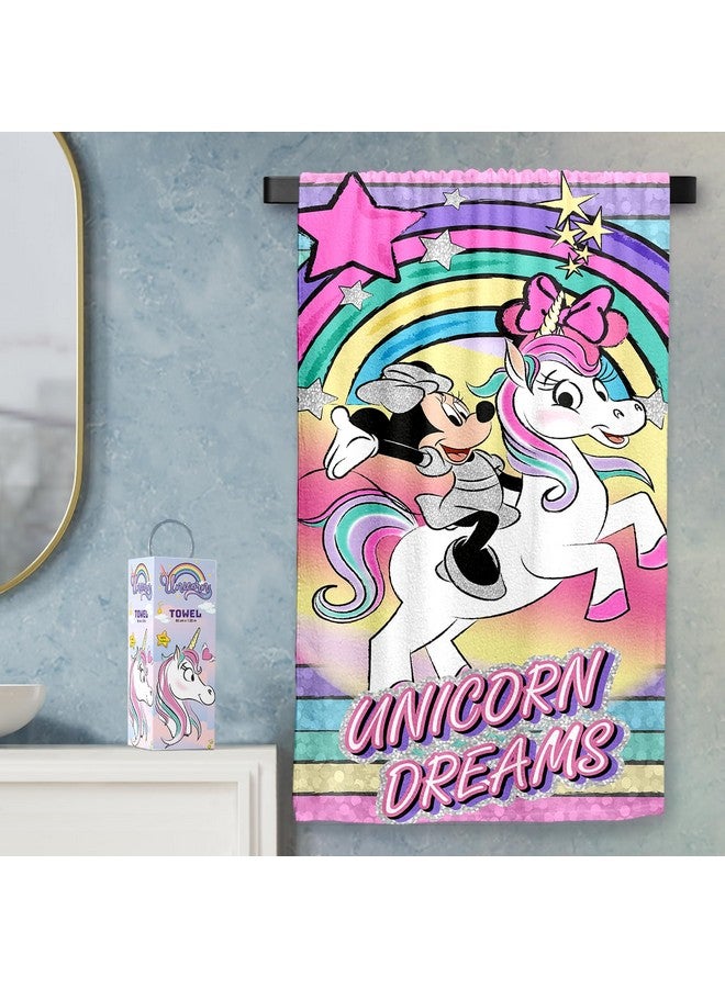 Sassoon Disney Unicorn Cotton Kids Bath Towel with Gift Box in 400 GSM- 60 cm x 120 cm - Image 1