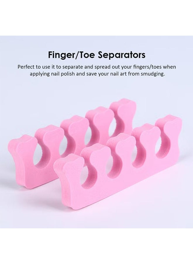 50 PCS Sponge Nail Art Toes Separators Fingers Foots Manicure Pedicure Finger Spacers Soft Toe Dividers/Interdigital Cotton for Women And Girl(Pink) - pzsku/Z12AB726F8758C2253DE2Z/45/_/1705395139/9d925f39-d1d1-4842-a361-1002304c65cd