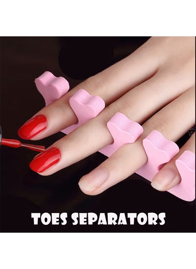 50 PCS Sponge Nail Art Toes Separators Fingers Foots Manicure Pedicure Finger Spacers Soft Toe Dividers/Interdigital Cotton for Women And Girl(Pink) - pzsku/Z12AB726F8758C2253DE2Z/45/_/1705395661/37349d01-d7d5-40cd-8c92-23321a198704