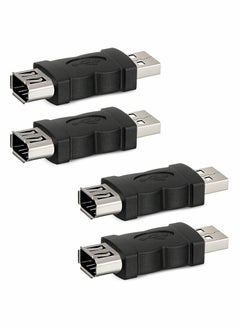 Firewire IEEE 1394 6 Pin USB Adapter Female F to M Male Cable Converter, 2.0 for Printer, Digital Camera, 4 pcs
