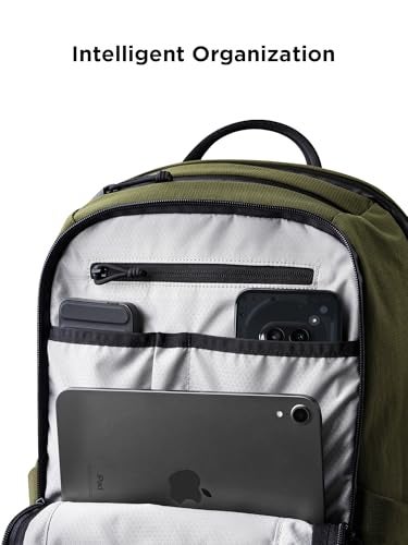 ALPAKA Elements Backpack Pro 24L - Green Laptop Backpack Fits 16'' Laptop with Dual Bottle Pockets, Travel Backpack for Men, Weather-Resistant 400D Axoflux Fabric for Business or College - Image 4