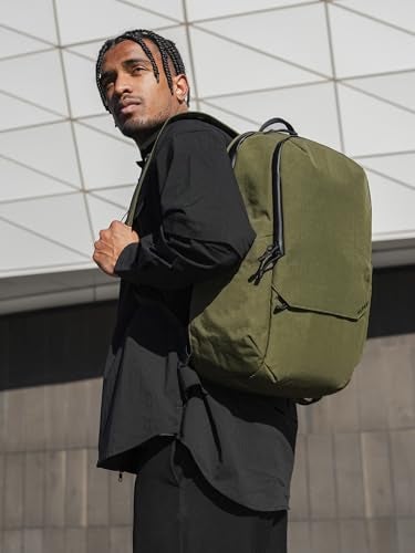 ALPAKA Elements Backpack Pro 24L - Green Laptop Backpack Fits 16'' Laptop with Dual Bottle Pockets, Travel Backpack for Men, Weather-Resistant 400D Axoflux Fabric for Business or College - Image 2