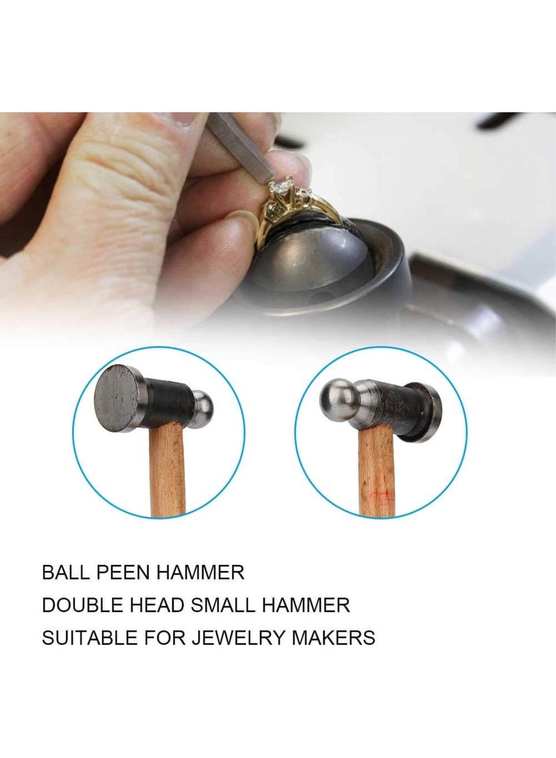 GGOOT Jewelry Mini Hammer 10 Inch, Round Hammer Jewelry Making Supplies Tools Hammer Hardware Tool Household Hammer for Leathercraft - Image 3