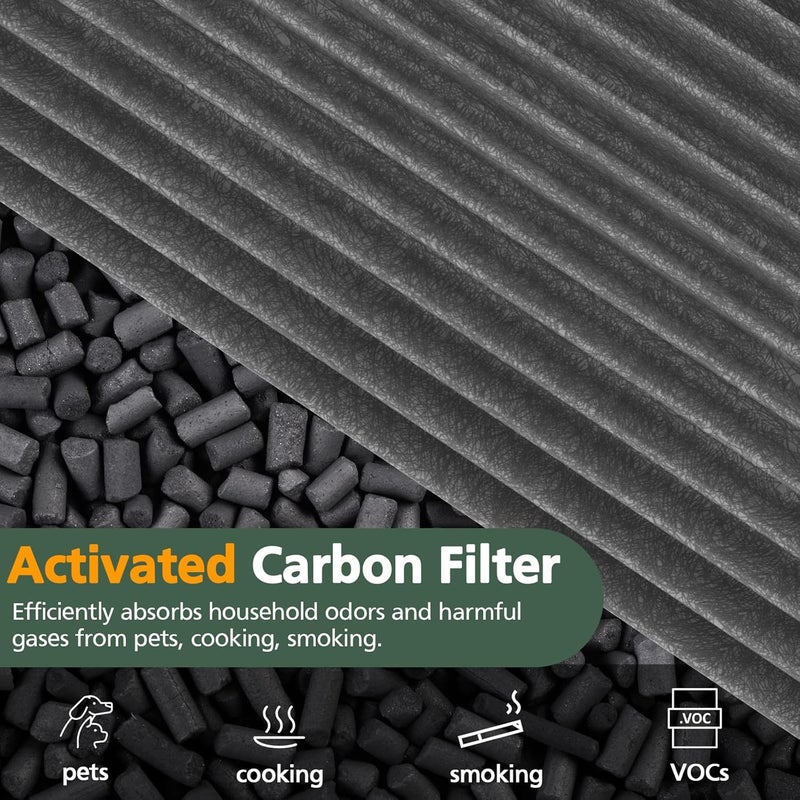 isinlive 360° Combi 2 in 1 HEPA and Carbon Filter Compatible with Dyson TP04 HP04 TP07 TP06 HP06 PH02 PH01 PH03 PH04 HP09 TP09 HP07 TP10 HP10 Air Purifi-er, H13 Grade True HEPA Replacement Filter, 2 Pack Demand fit global economical quality - Image 5