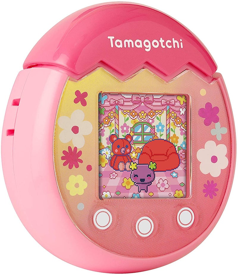 Bandai Tamagotchi 42901 Bandai Pix The Next Generation of Virtual Reality Pet with Camera, Games and Collectable Characters-Floral, Pink - Image 5