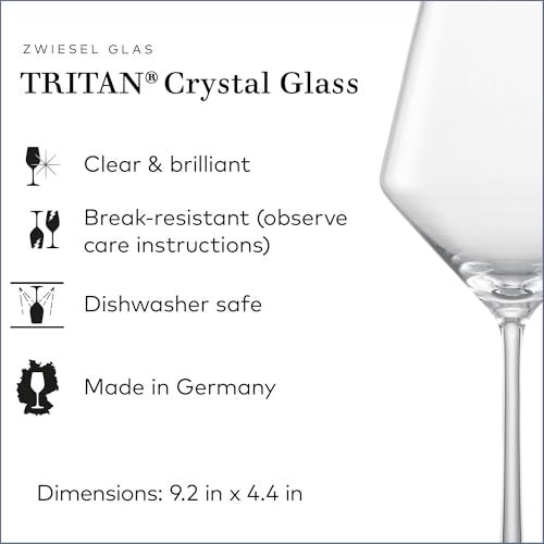 SCHOTT ZWIESEL ZWIESEL GLAS Pure Beaujolais Red Wine Glasses (Set of 6), Wine Glasses for Red Wine, Dishwasher-Safe Machine-Made Tritan Crystal Glasses, Made in Germany (16 Ounce) - Image 3