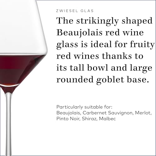 SCHOTT ZWIESEL ZWIESEL GLAS Pure Beaujolais Red Wine Glasses (Set of 6), Wine Glasses for Red Wine, Dishwasher-Safe Machine-Made Tritan Crystal Glasses, Made in Germany (16 Ounce) - Image 5