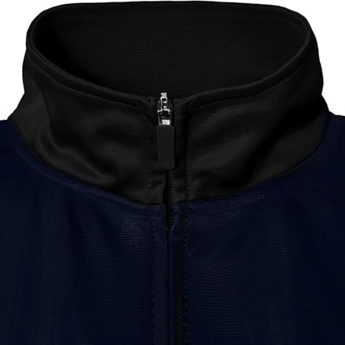 Icon Sports Officially Licensed Real Madrid CF Track Jacket - Unisex Adult - RM53TJ Black_Navy XL - Image 3