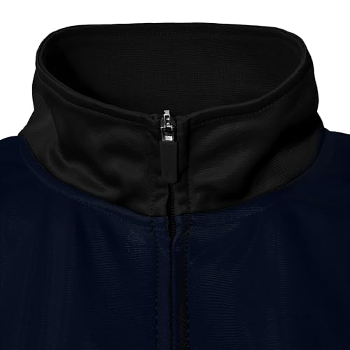 Icon Sports Officially Licensed Real Madrid CF Track Jacket - Unisex Adult - RM53TJ Black_Navy XL - Image 5