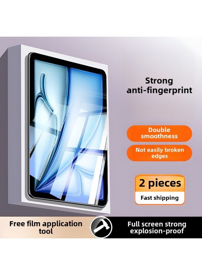 For Ipad Tempered Film Air5/6 Apple Ipad10 Flat Ipadpro11 Inch Protection 2024 Type Paper Film 9-Color: Imported Corning Glass Explosion-proof★Full Screen Anti-fingerprint★Free Film Application Tool-Size:Ipad Pro 2017/2015 Version I( 12.9inch )  - Image 1