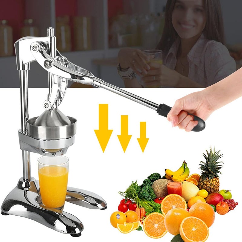 HAIBING Hand Press Juicer Household Galvanized Stainless Steel Color Fruit Juicer For Kitchen - Image 3