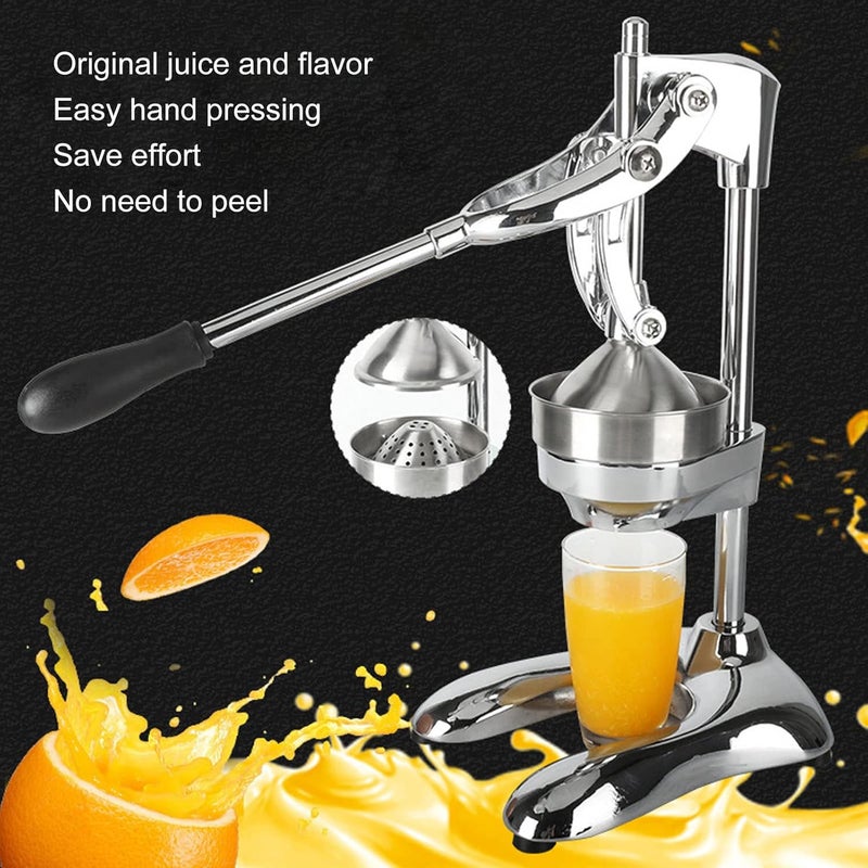 HAIBING Hand Press Juicer Household Galvanized Stainless Steel Color Fruit Juicer For Kitchen - Image 2