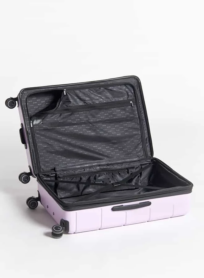 وايف Men Textured Hardcase Luggage Trolley Bag with Retractable Handle