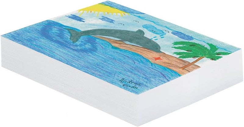 Pacon ® Plain White Newsprint 12" x 18", 500 Sheets Per Pack, 2 Packs - Image 2