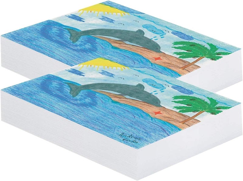 Pacon ® Plain White Newsprint 12" x 18", 500 Sheets Per Pack, 2 Packs - Image 1