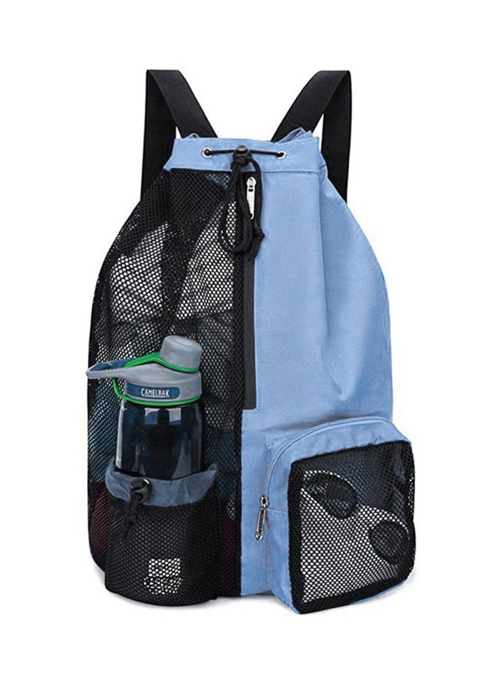 هاي هونور حقيبة سباحة شبكية برباط للظهر مع جيب مبلل للسباحة والجيم ومعدات التمرين - Image 1