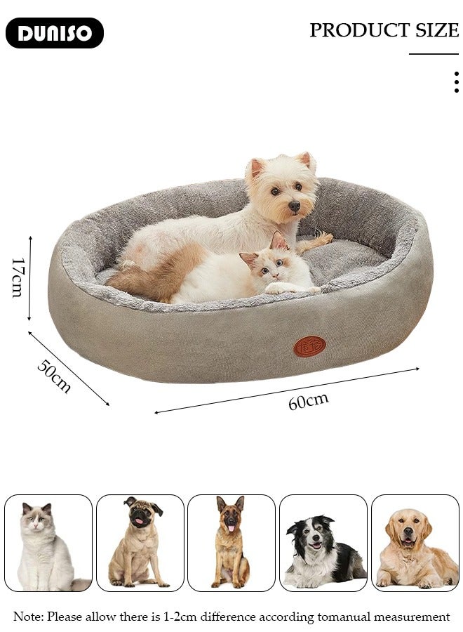 DUNISO Dog Bed, Non-Slip Pet Sofa Lounger Puppy Couch Removable Machine Washable Cover Cushion Big Cat Kennel Cot, Medium Large Adult Dogs Kitten Sleeping Mattress - Image 4