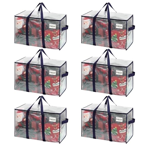 VENO 6 Pack Heavy Duty Moving Bags Extra Large Storage Bags with Reinforced Handles Strong Zippers Foldable Reusable Moving Box Alternative for Clothes Dorm Storage - Image 1