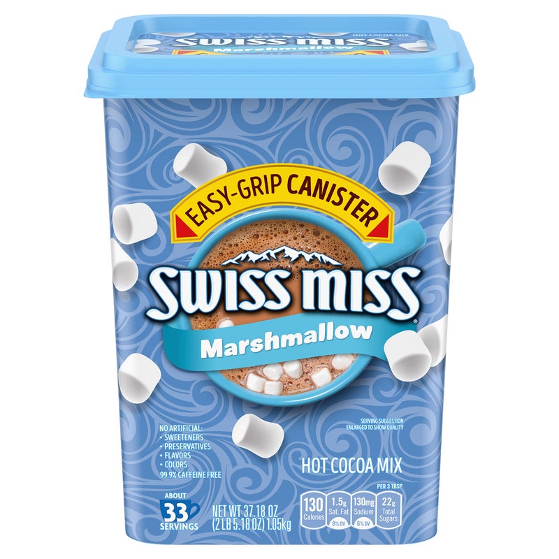 Swiss Miss خليط كاكاو سويس ميس الساخن مع المارشميلو - 37.18 أونصة علبة - Image 1