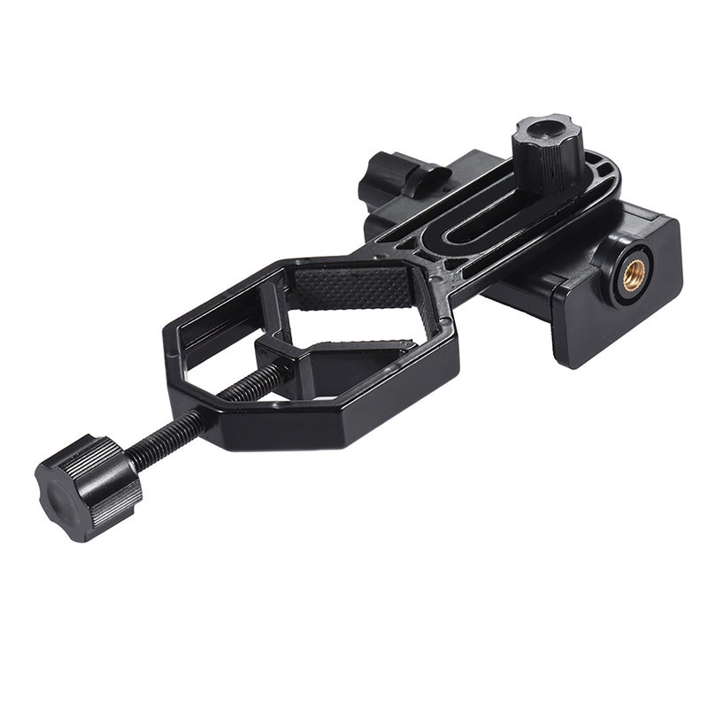 Metal Telescope Mount Adapter Bracket with Adjuatable Smartphone Cell Phone Holder Clip for Binocular Monocular Spotting Scope Microscope for iPhone 7Plus/ 7/ 6s/ 6Plus - Image 4