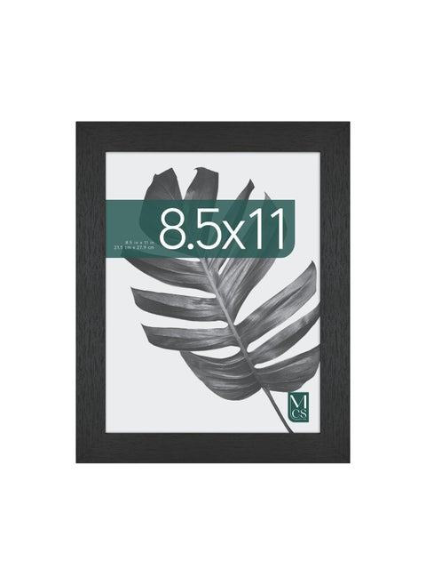 MCS Studio Gallery 85x11 Picture Frame Black Woodgrain Vertical  Horizontal Wall Hanging  Easel for Tapletop Display Rectangle Photo Frame for Photos Posters  Art Prints 1Pack