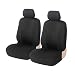 ZIMISI 4PCS Car Front Seat Covers Comfort Breathable Vehicle Seat Protector Cover Universal Automotive Interior Accessories for Car SUV Truck Black - Image 2