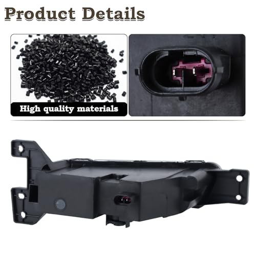 KAMDKI Left Driver Side LED Fog Light Compatible for 2017-2022 Jeep Grand Cherokee 2014-2022 Dodge Durango Front Bumper Light With Bulbs Assembly LH 68275511AC - Image 3