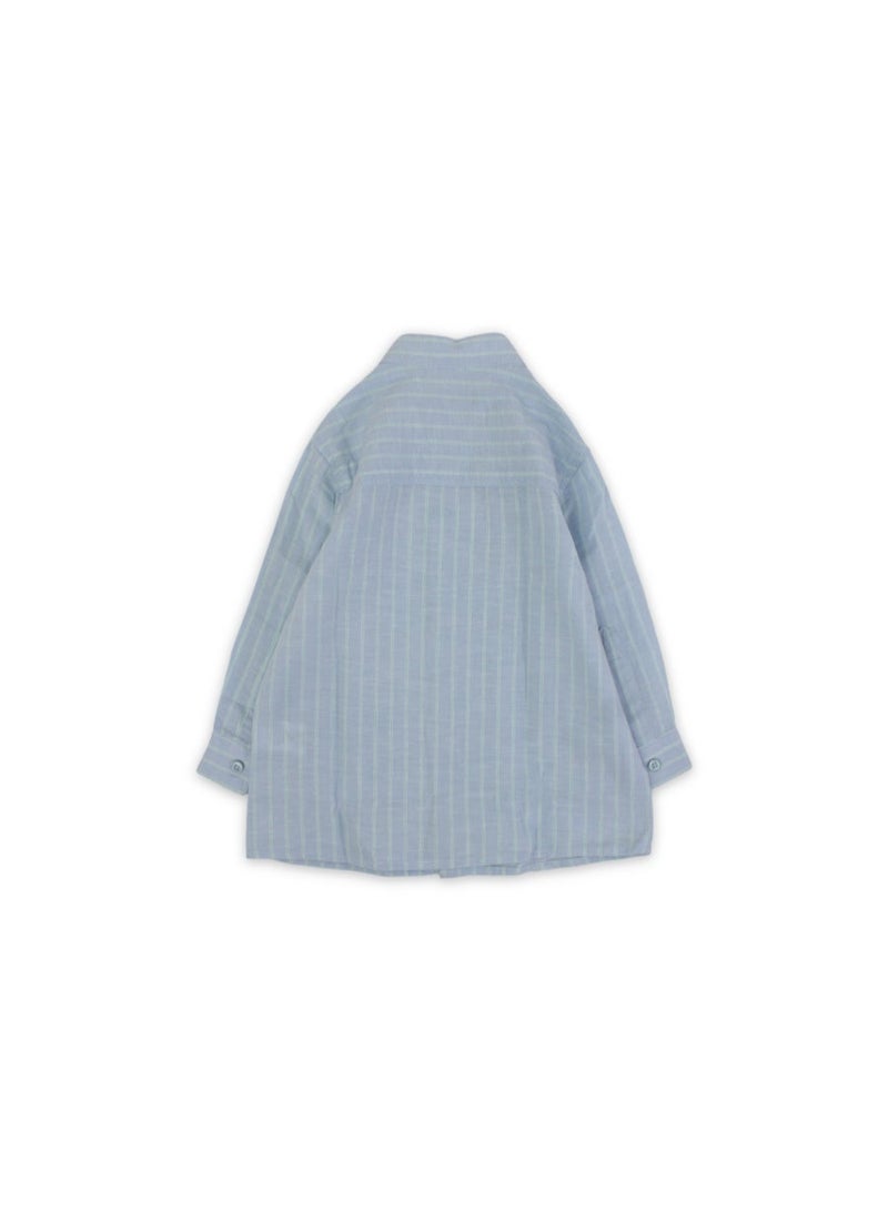 Pompelo Boys Cotton Shirt – Baby Blue - Image 2