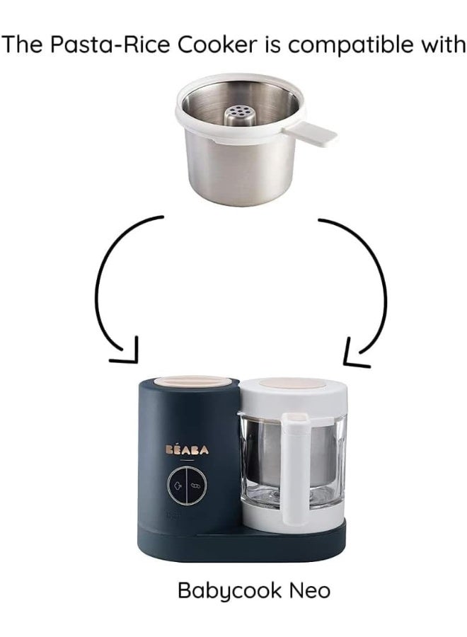 BEABA , Pasta-Rice Cooker, Cooking Basket/Bowl, Babycook Accessory, Babycook Neo Compatible, Capacity 750G, Easy To Clean, Inox  - Image 4