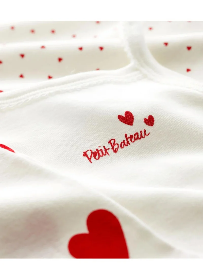 Petit Bateau Baby's strappy bodysuits - 3-Pack