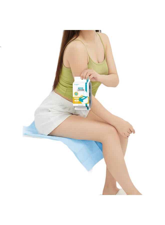 NOLANSEND Disposable Extended Toilet Seat Covers, Travel Hotel Hygiene Seat Protectors, Postpartum Large Size, 30 Individually Wrapped Pieces - Image 1