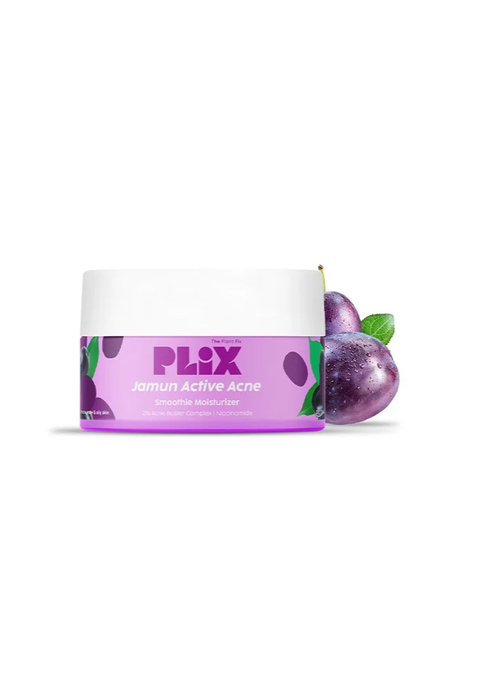 PLIX THE PLANT FIX 2% Niacinamide Jamun Moisturizer Reduce Pimples with 2% Acne Buster, for Oily and Acne Prone Skin, with Witch Hazel And Jamun Extract, 50g