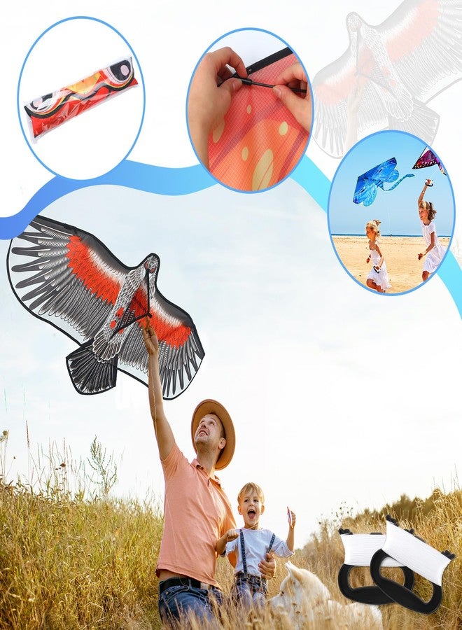 Leitee 6 Pack Large Kite for Kids and Adults Butterfly Kite for Kids Age 4-8-12 Dragonfly Owl Parrot Eagle Goldfish Teens Toy Easy to Fly for Game Beach Outdoor Activities Gifts(Cute Style) - Image 4