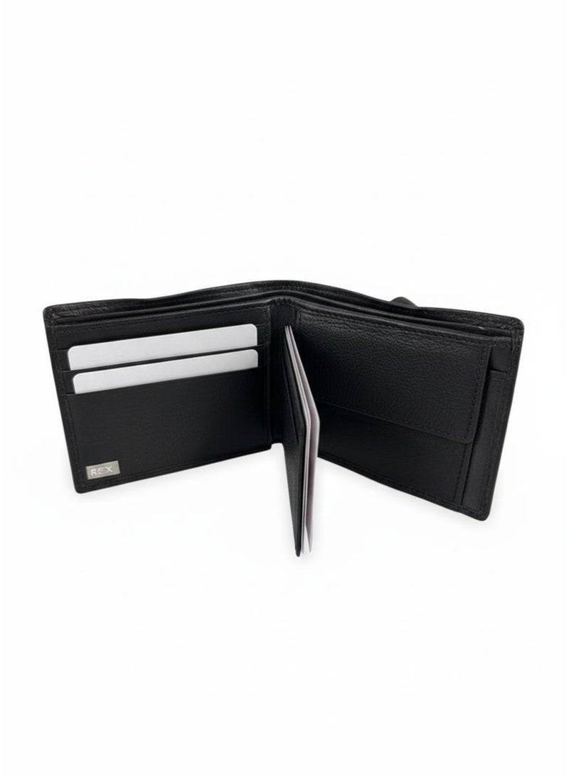 ركس محفظة بطاقات ثنائية الطي جلدية فاخرة - تصميم عصري ونحيف - Image 3
