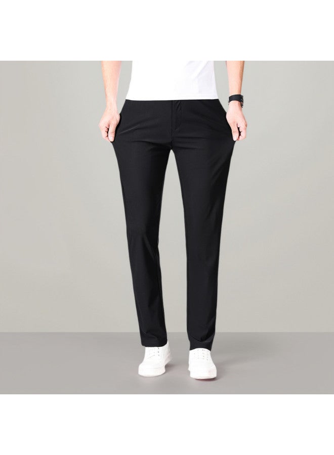 Tucano non-deforming Summer Commute Versatile Men's Casual Pants - Simple Drape Business Trousers For Men - Image 4