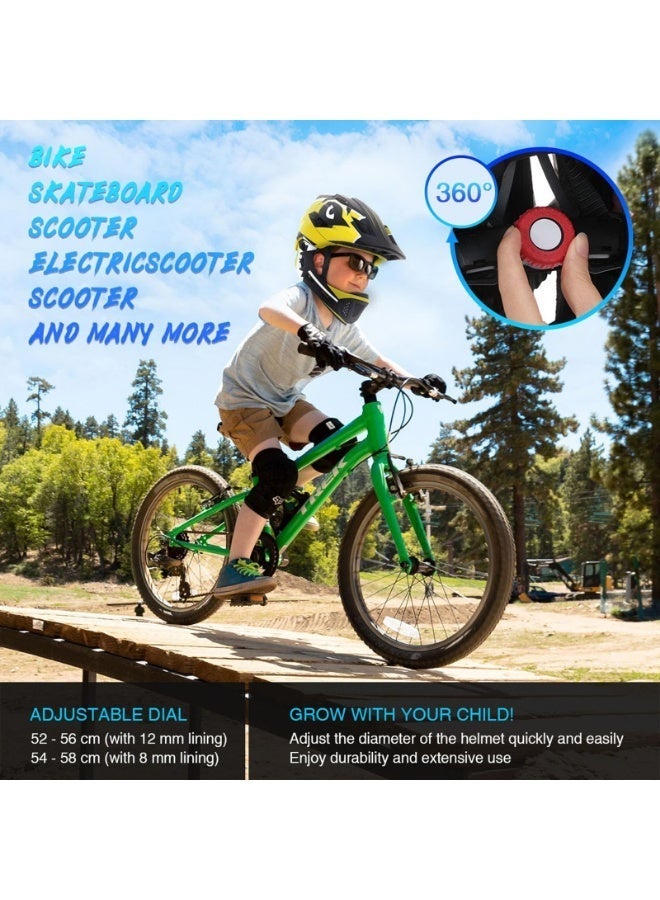 Arabest Kids Bike Helmet Adjustable Detachable Full Face Helmet for Cycling Helmet for Children Bicycle, Skateboard, Scooter, Protective Gear (20.5-22 Inches) - Image 5